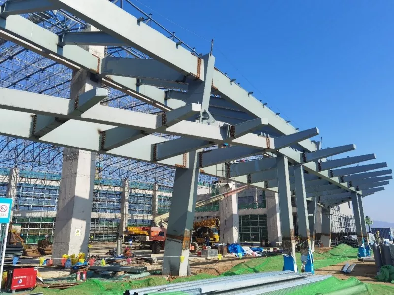 Steel Frame Automobile Passenger Station Construction